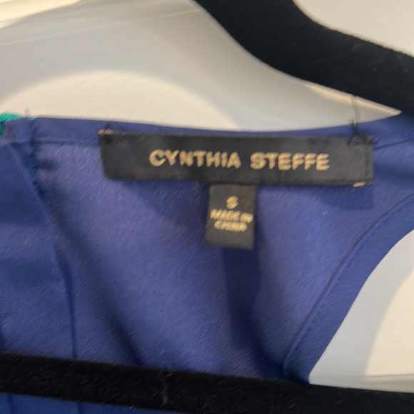 Cynthia Steffe Blue Business Casual Blouse - Picture 3 of 3